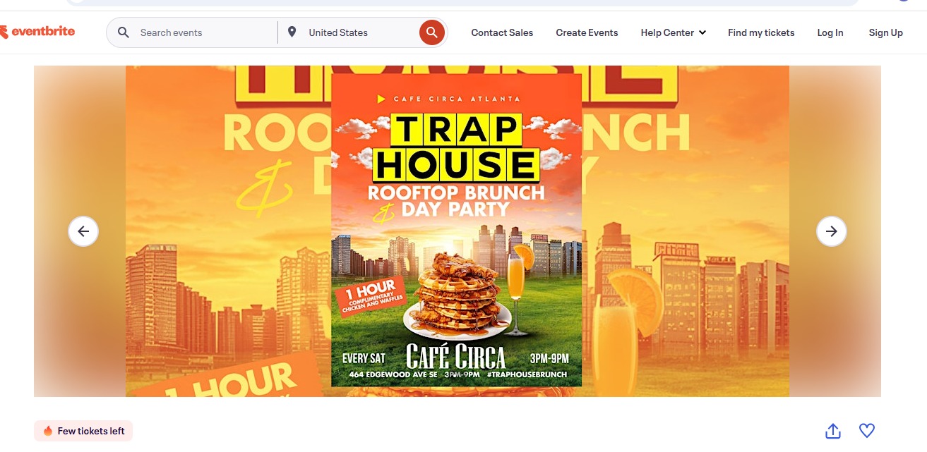 TRAP HOUSE BRUNCH & DAY PARTY |1 HR COMPLIMENTARY CHICKEN & WAFFLES